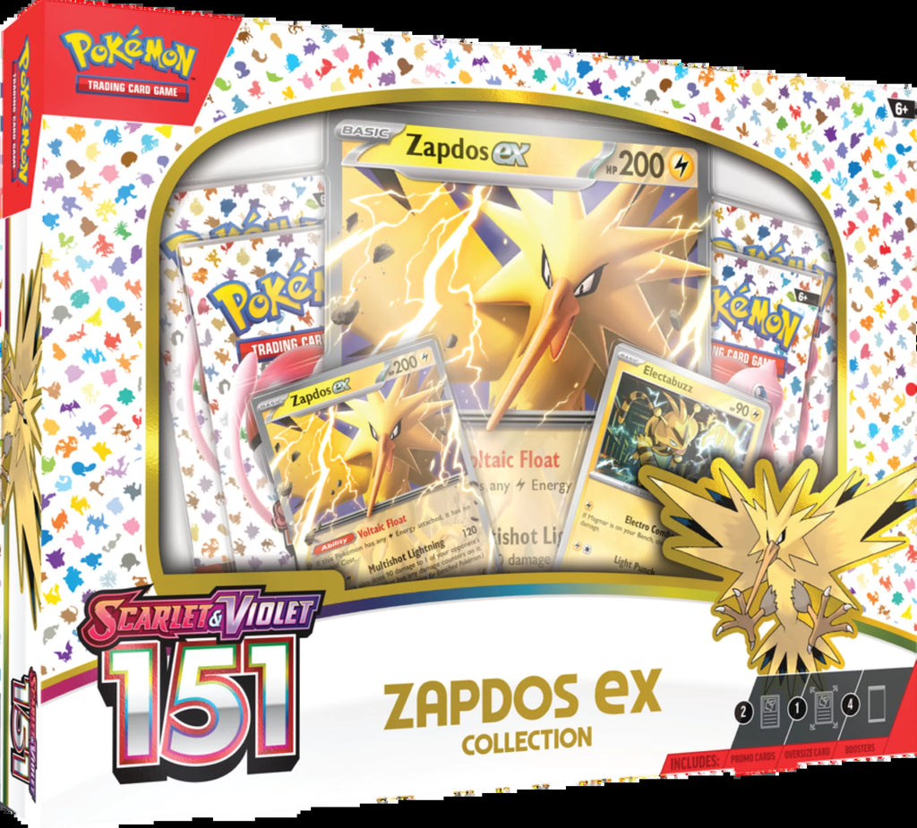 Trading Card Games Scarlet & Violet 3.5 151 Collection Zapdos Ex - 4  Tgc Scarlet & Violet—151 Booster Packs