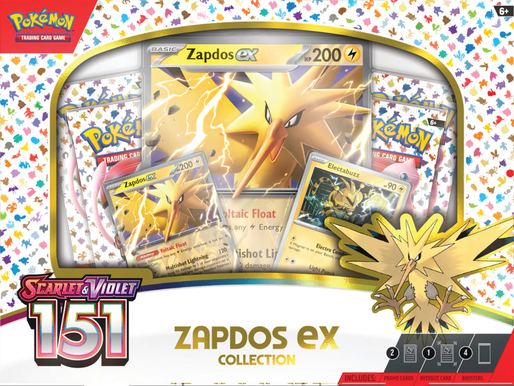 Trading Card Games Scarlet & Violet 3.5 151 Collection Zapdos Ex - 4  Tgc Scarlet & Violet—151 Booster Packs